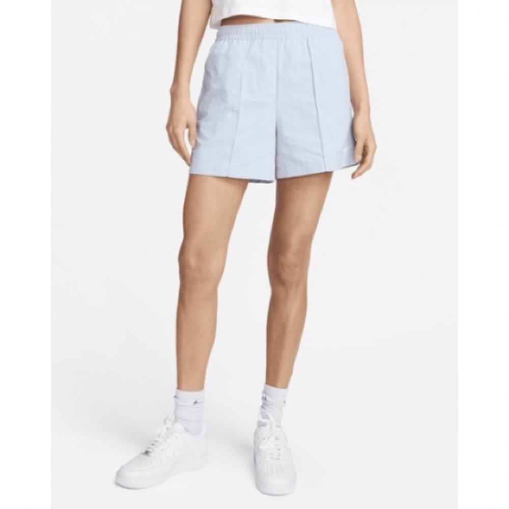 Nike Sportswear Light Blue Mid‎ Rise 5” Woven Shorts XS NWT